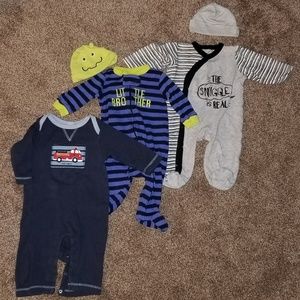 5 Pc. Baby Boy One Piece Lot